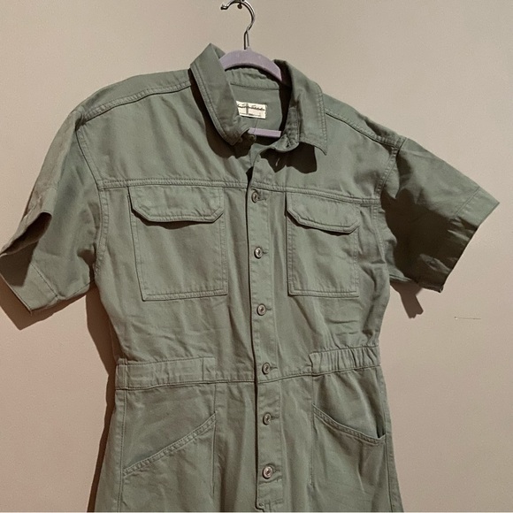Free People Sage Green Marci Coverall Jumpsuit - Picture 12 of 14